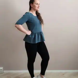 Naisten Vohveli Peplum Paita
